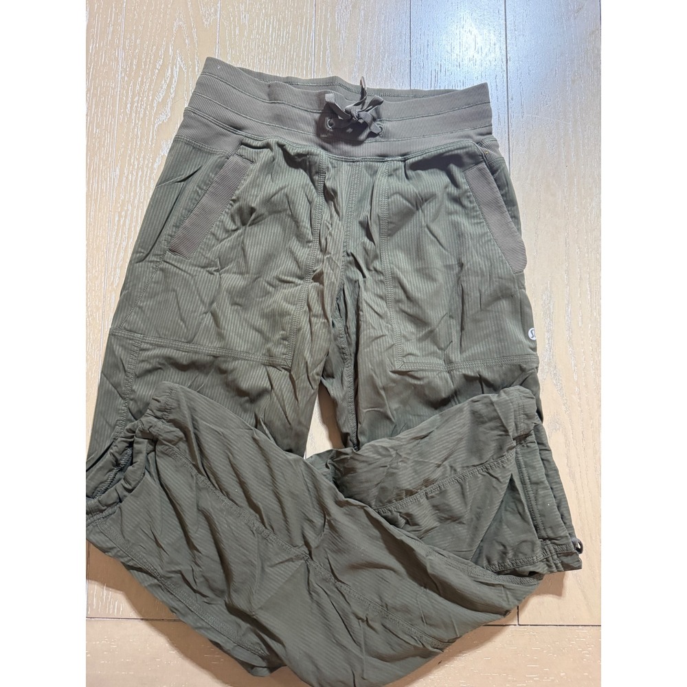 Lululemon Dance Studio Pants Size 4 Olive Green Mid Rise Full Length - Picture 12 of 15
